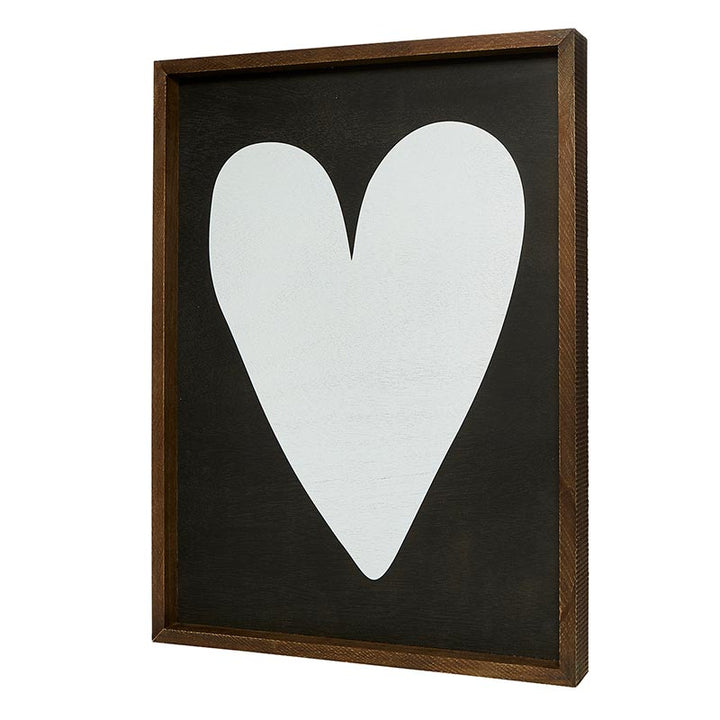 White Heart Wall Decor