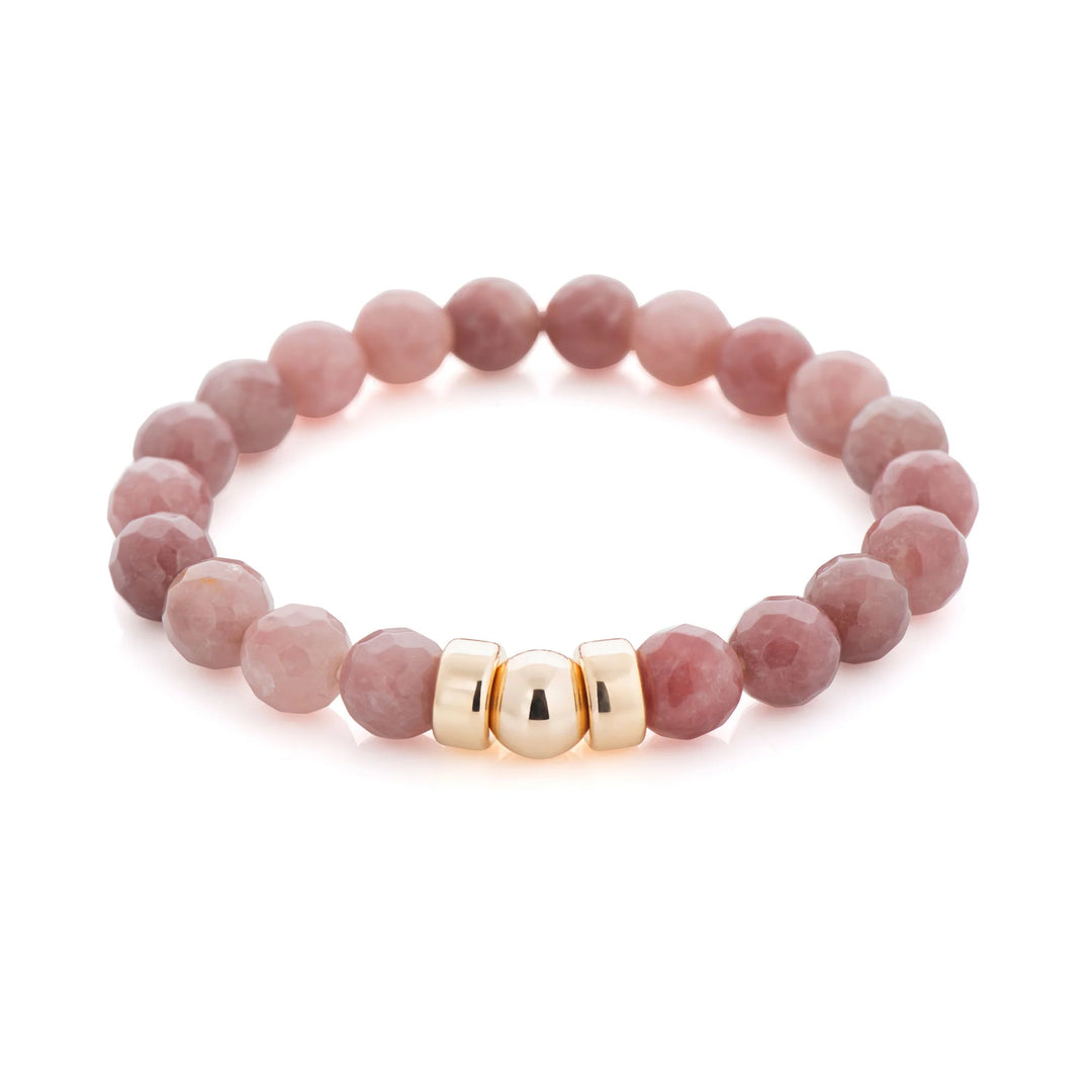 Strawberry Quartz Extra | Gold - 6mm