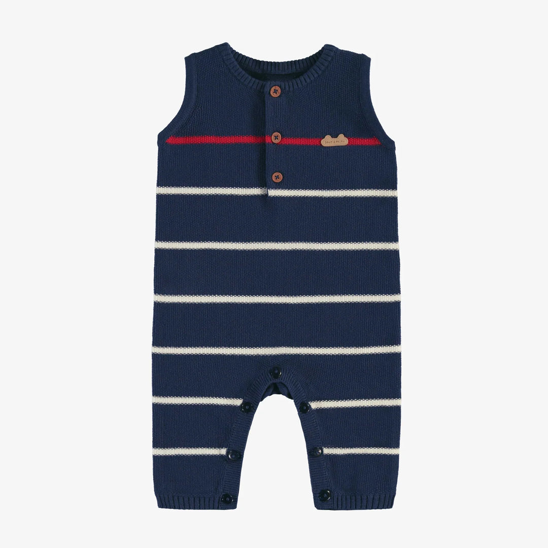 Blue Stripy One-Piece