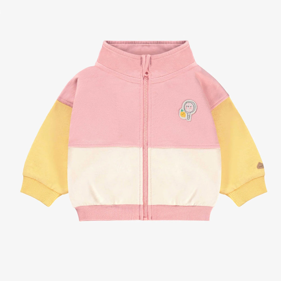 Pink Zip-up Sweater