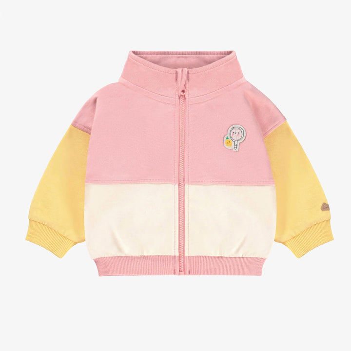 Pink Zip-up Sweater