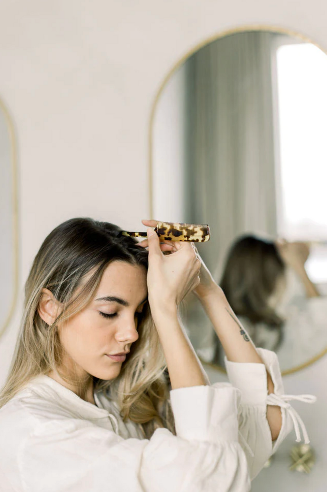 French Sectioning and Styling Comb Tortoise