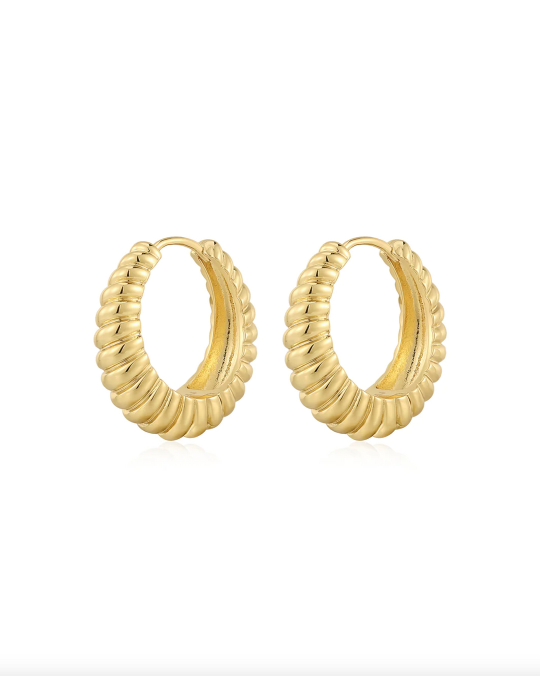 Ridged Marbella Hoops