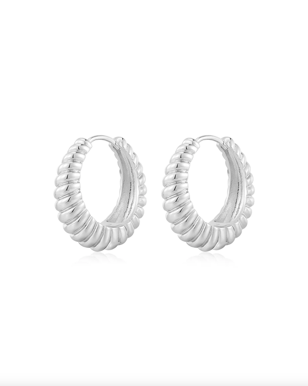 Ridged Marbella Hoops