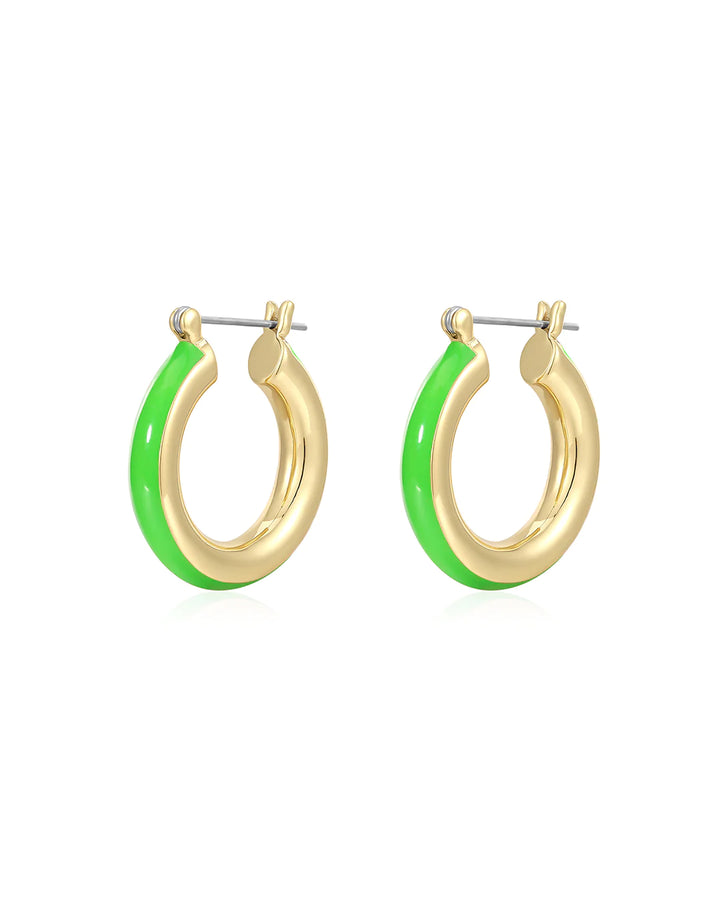 Enamel Stripe Baby Amalfi Hoops