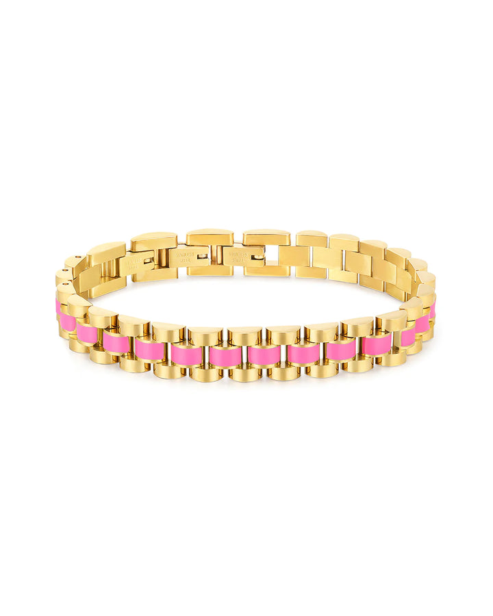 Enamel Timepiece Bracelet