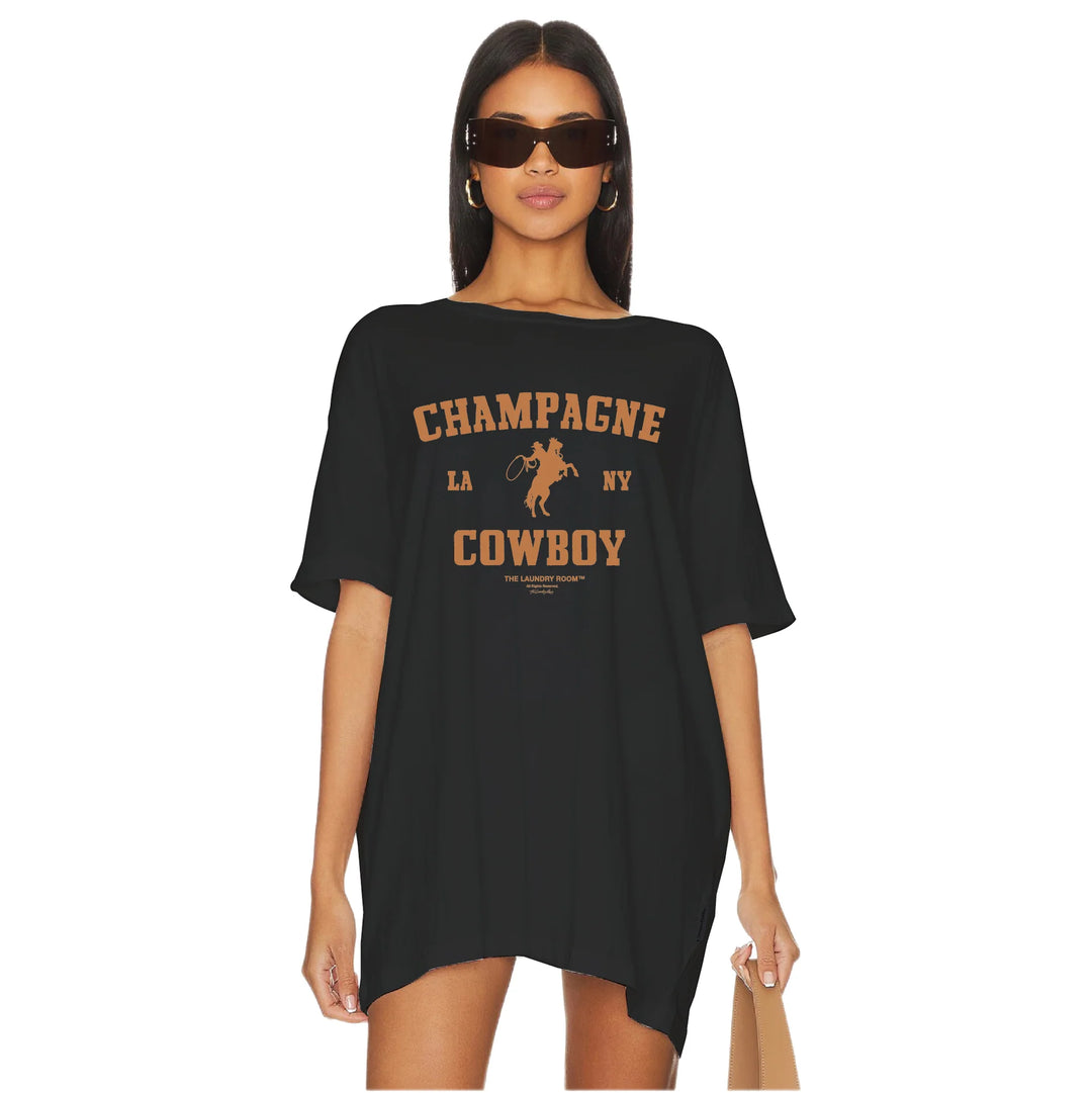 Champagne Cowboy Tee