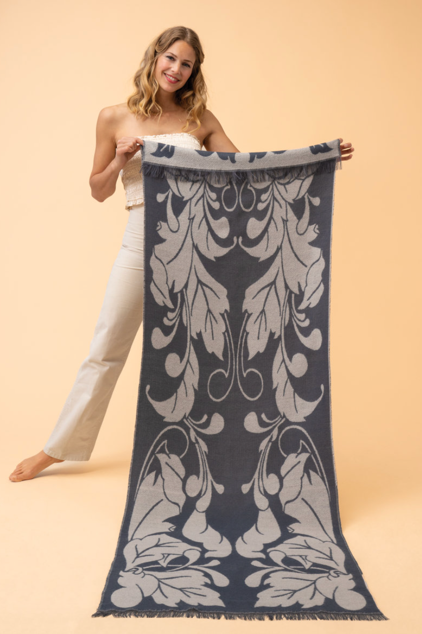 Opulent Flourish Woven Scarf