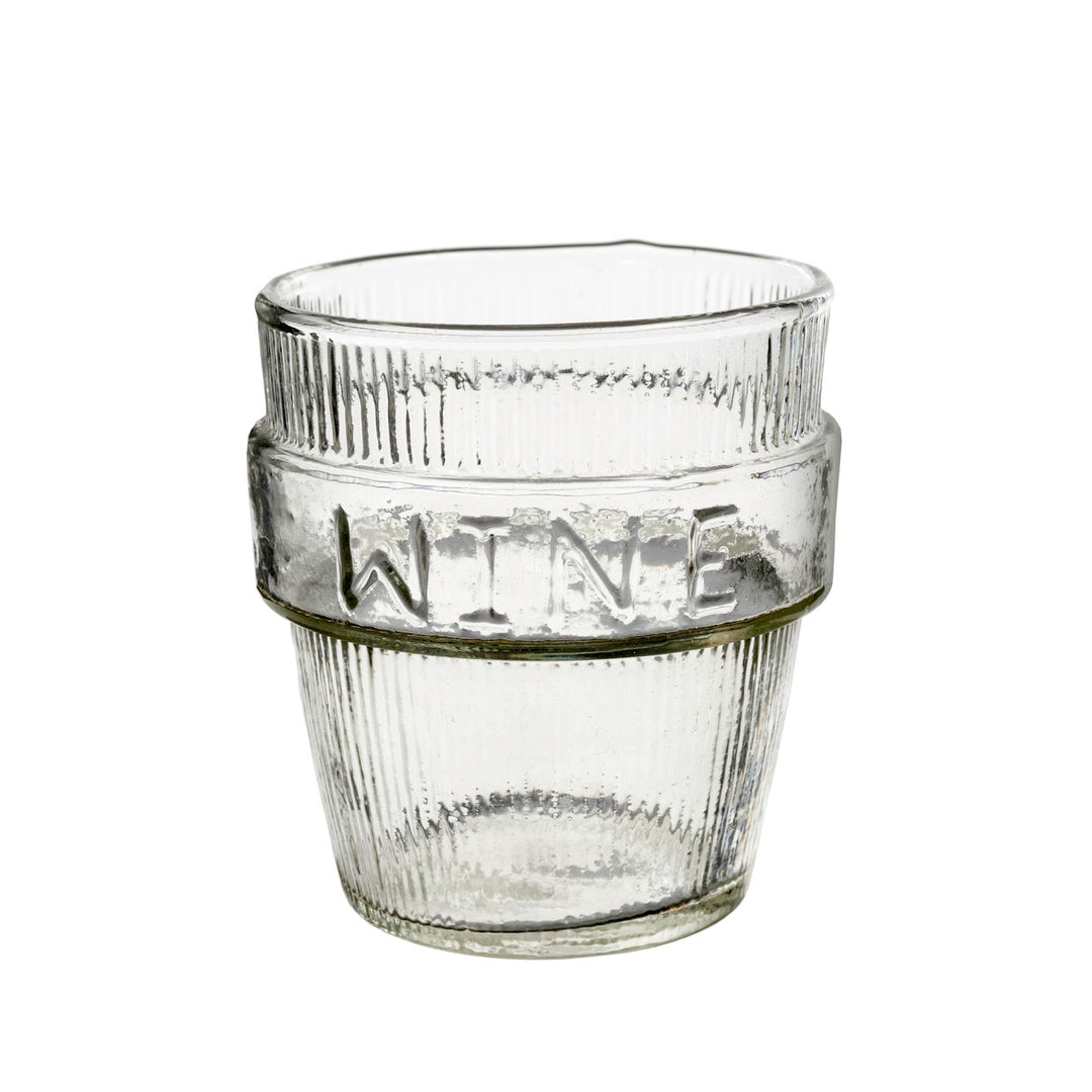“Wine” Drinking Glass