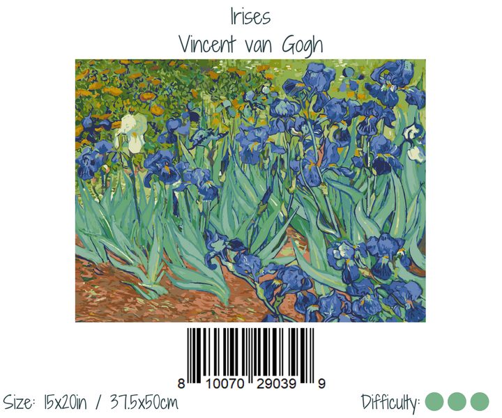Irises Paint by Numbers