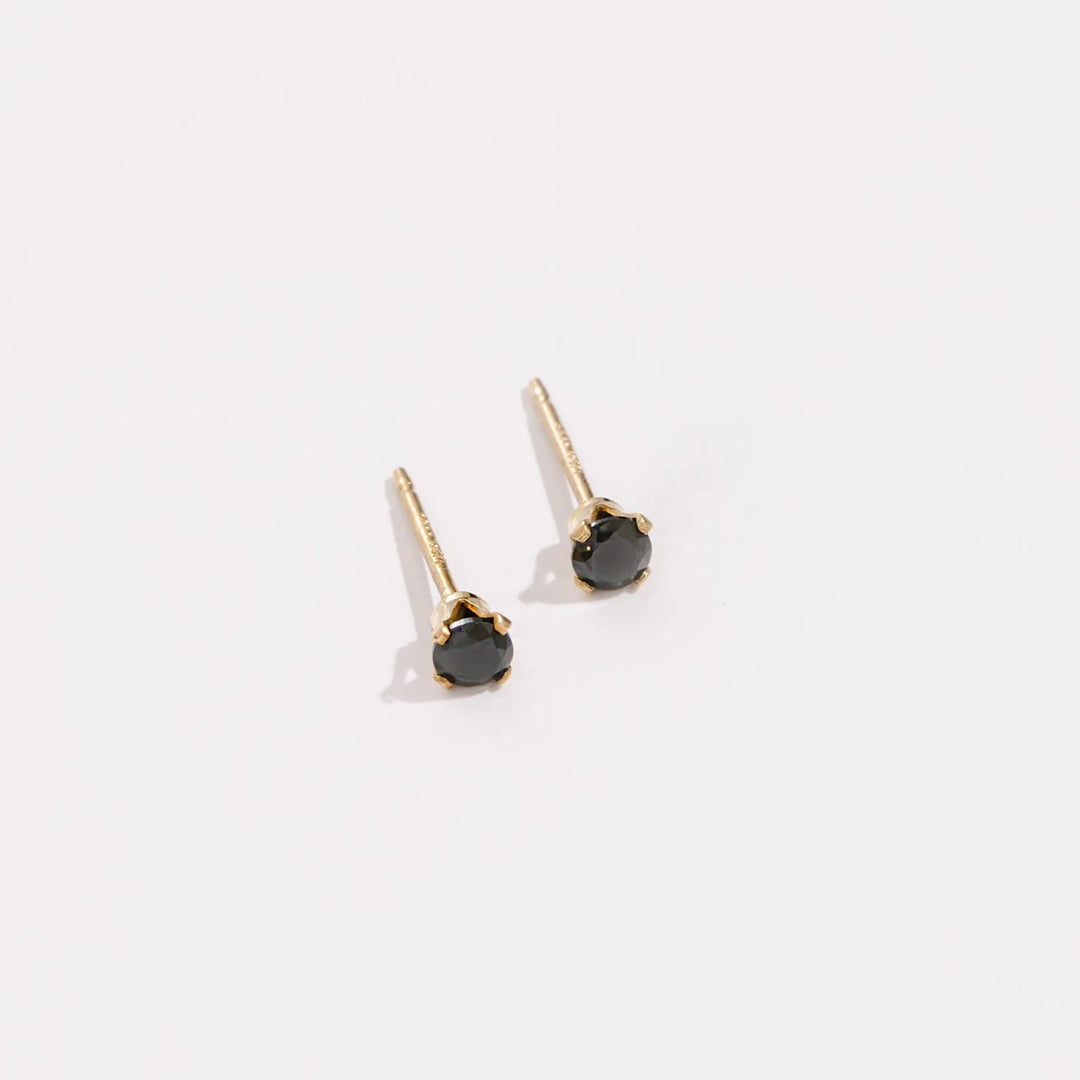 Black Glit Studs Earring