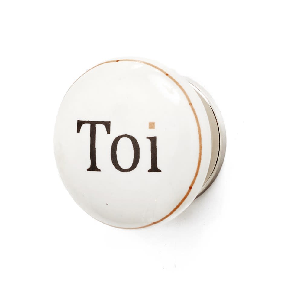 Toi Ceramic Knob White