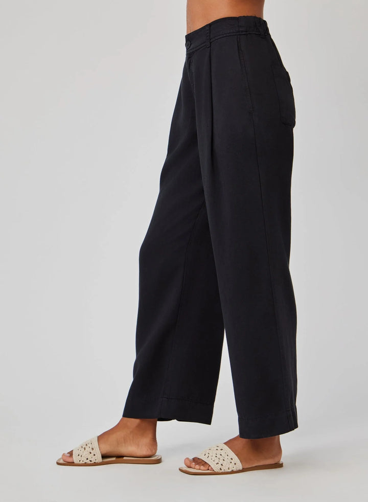 Marina Pleated Wide Leg Ankle Pant
