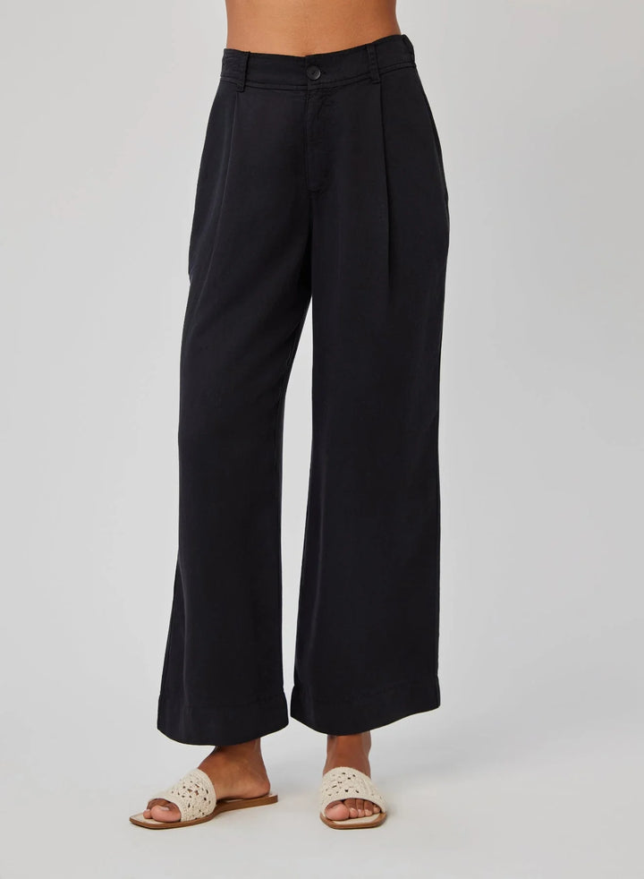 Marina Pleated Wide Leg Ankle Pant