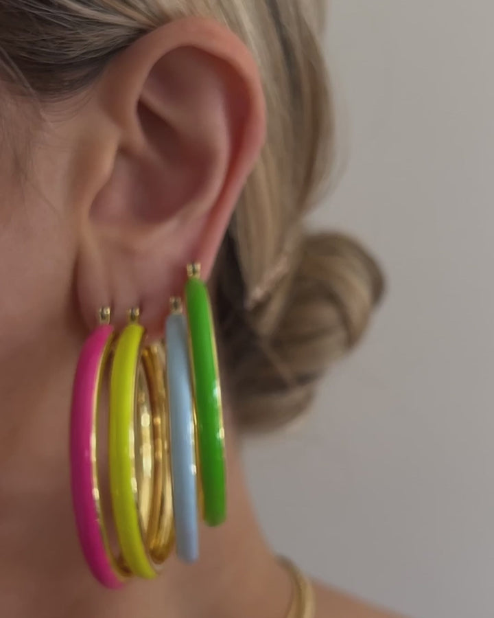 Enamel Stripe Amalfi Hoops