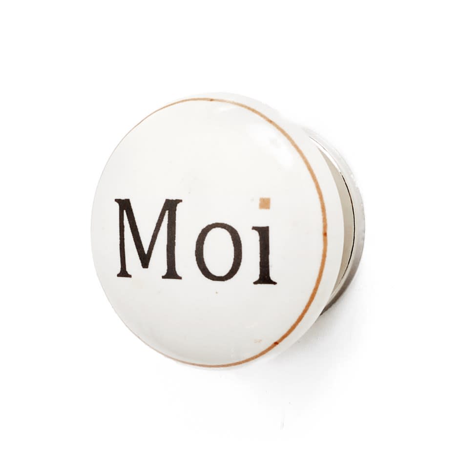 Moi Ceramic Knob White