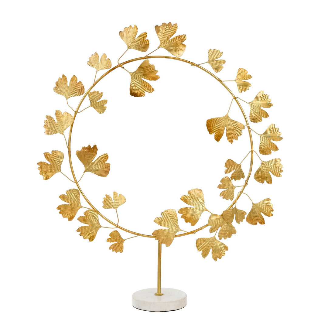 Ginko Wreath on Stand