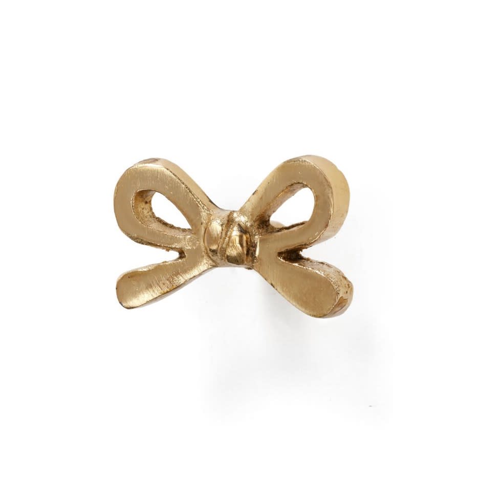 Iron Bow Tie Knob Gold