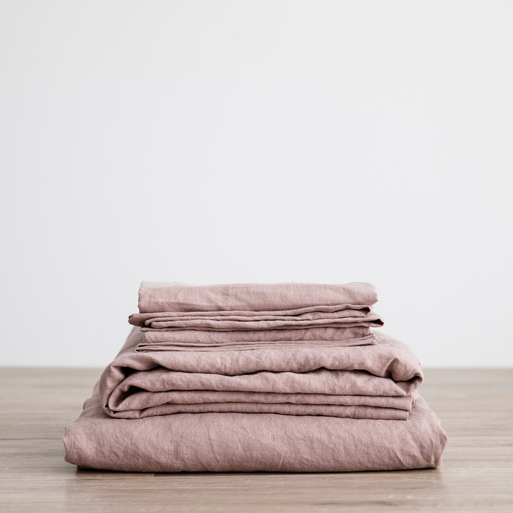 Linen Sheet Set (w/ Pillow Case)