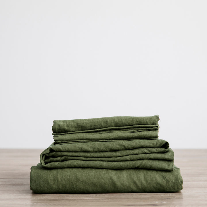 Linen Sheet Set (w/ Pillow Case)