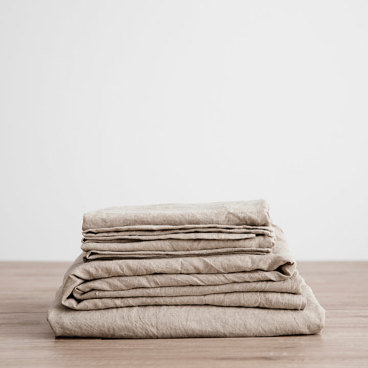 Linen Sheet Set (w/ Pillow Case)