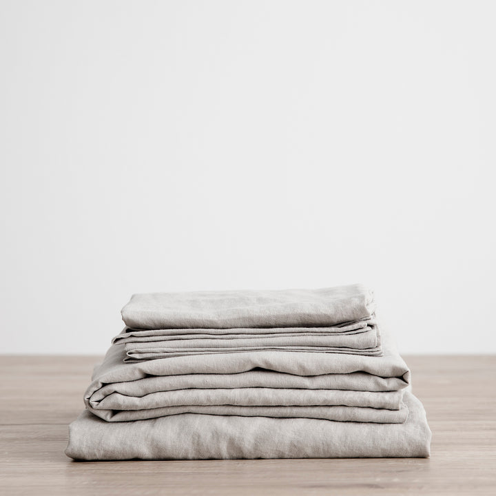 Linen Sheet Set (w/ Pillow Case)