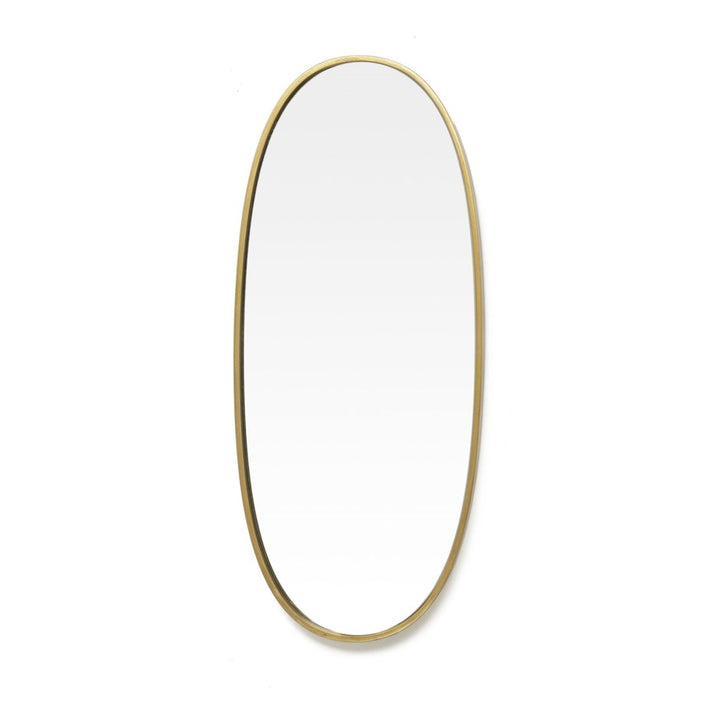 Borba Oval Antique Brass Mirror