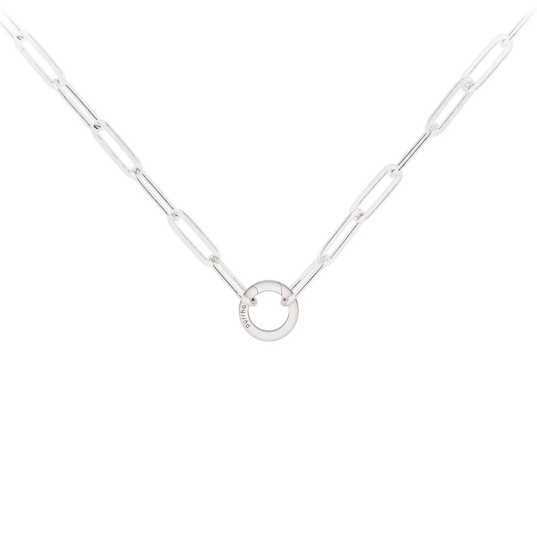 Large Paperclip Chain With Talisman Clip