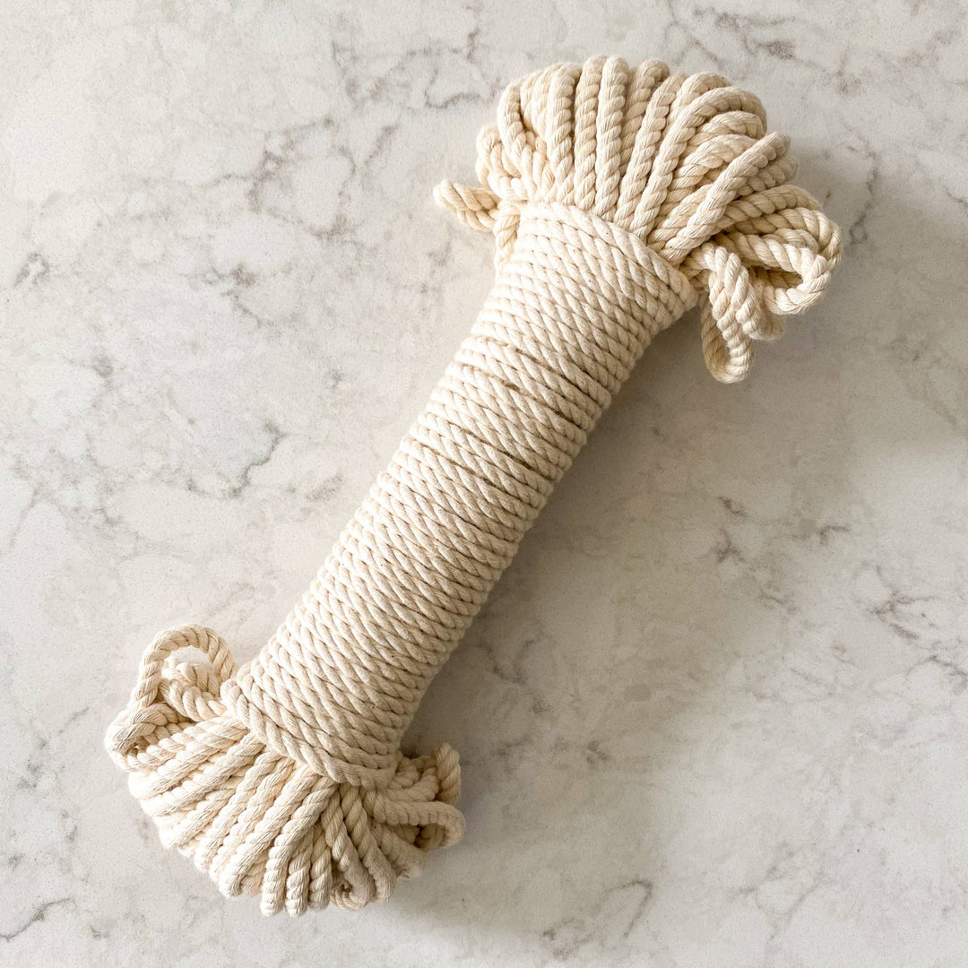 Chelsea Rope Basket With Leather Handle