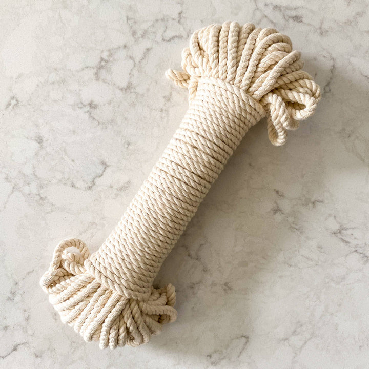 Chelsea Rope Basket With Leather Handle