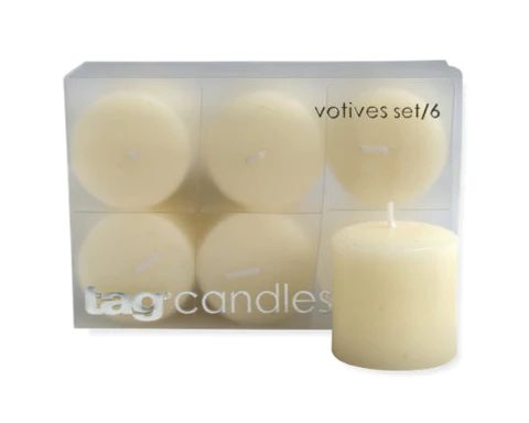 Tag Votive Candle (SetOf6)