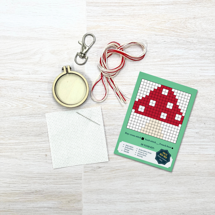 You're a Fungi! Mini Cross Stitch Kit