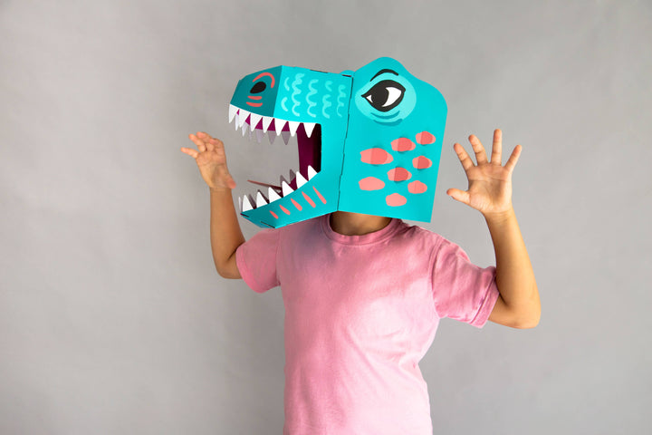 3D Kid and Adult Dinosaur Mask