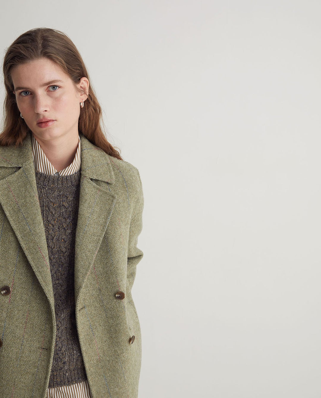 Herringbone Short Coat