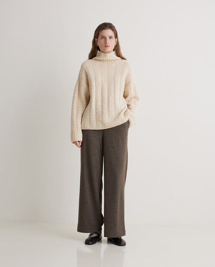 Wide Knit Trousers