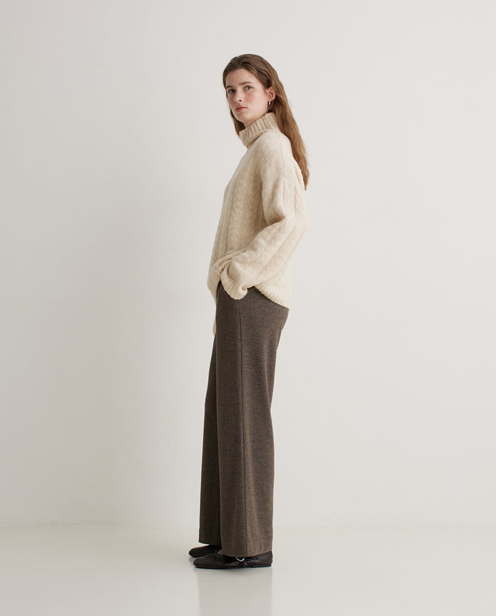 Wide Knit Trousers