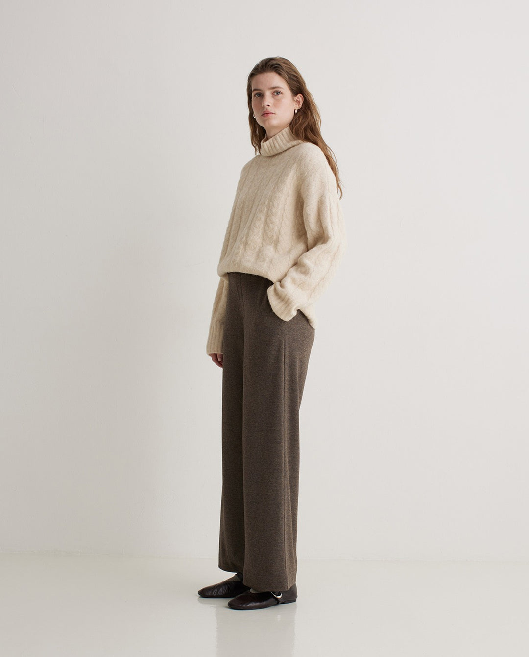 Wide Knit Trousers
