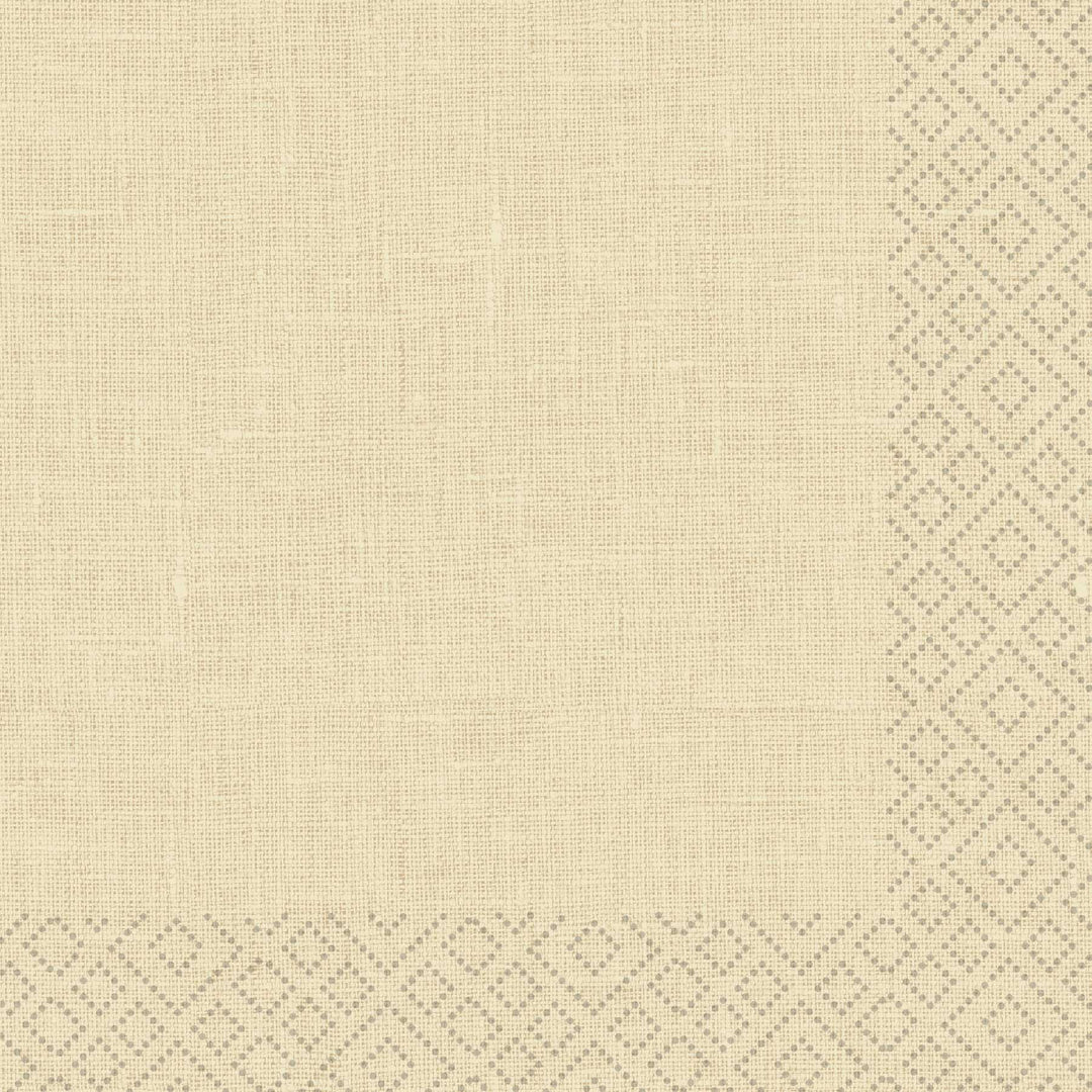 Linen Cream Cocktail Napkin
