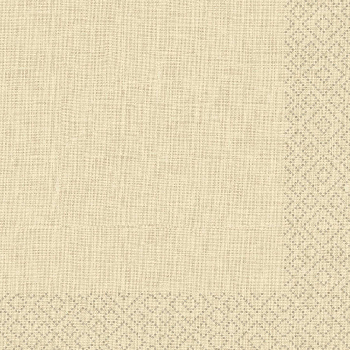 Linen Cream Cocktail Napkin