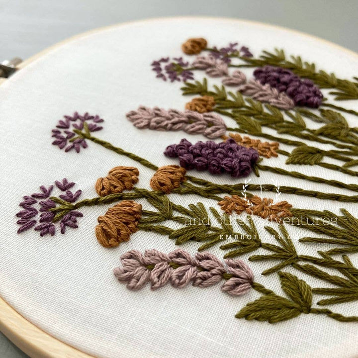 Embroidery Kit | Meadow in Plum