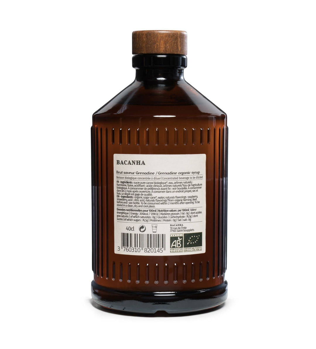 Raw Grenadine Syrup - Organic - 13,5 fl. oz.