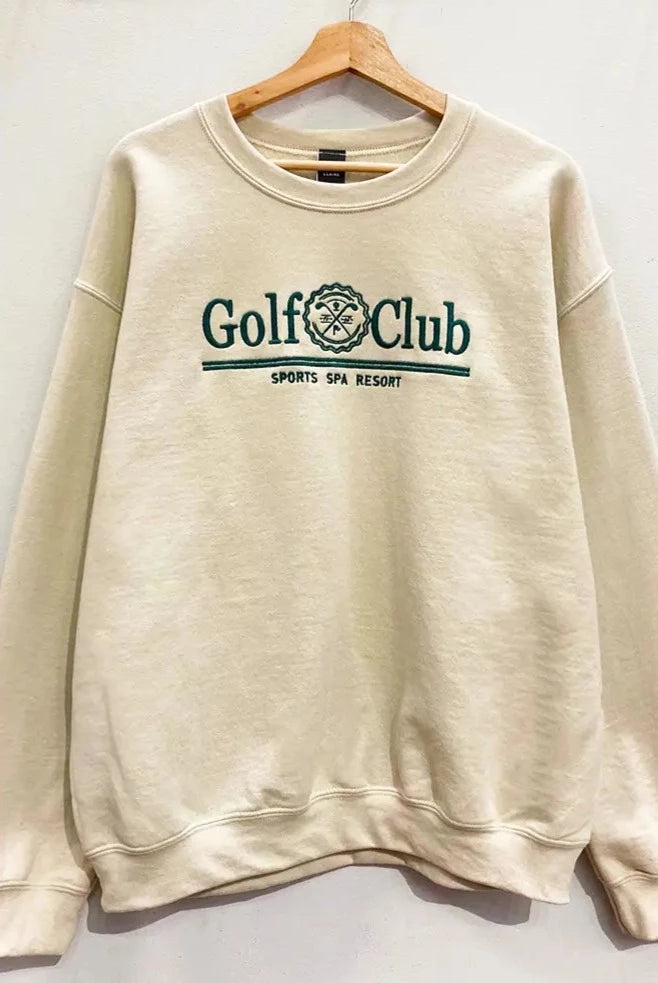 Golf Club Embroidered Sweatshirt