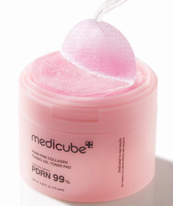 Medicube Pdrn Pink Collagen Toning Gel Toner Pad