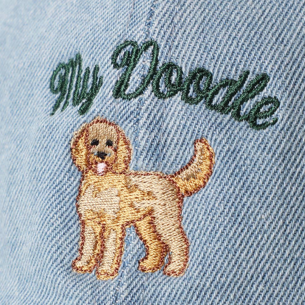 My Doodle Denim Baseball Cap