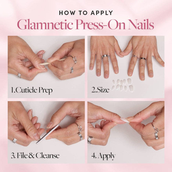 First Kiss Press-On Nails | Short Almond