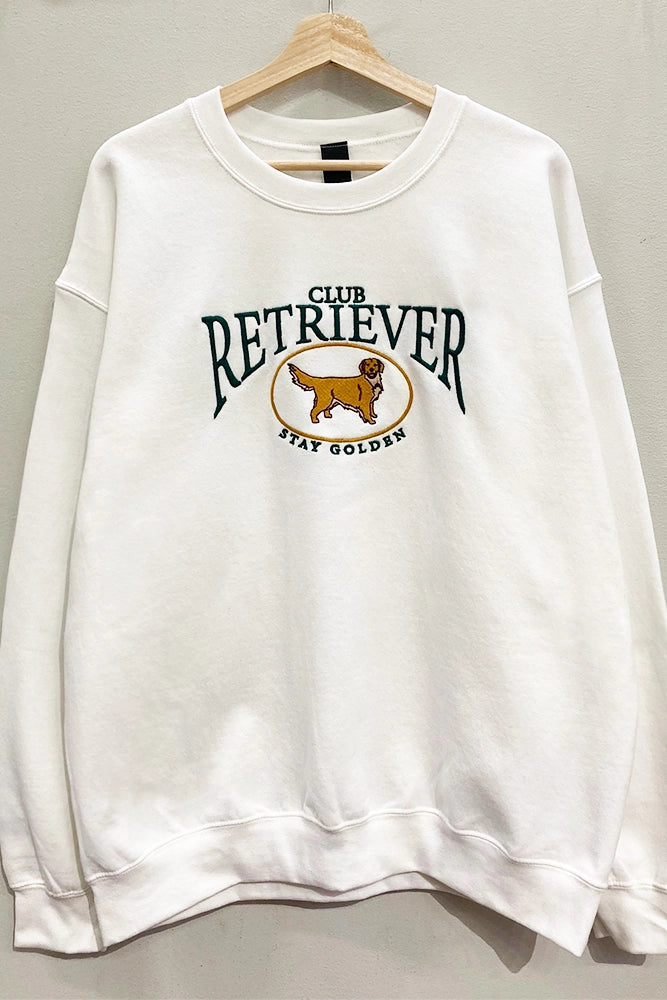 [RETRIEVER CLUB]UNISEX●TWO DOG ARCH CREWNECK MUSINSA | RETRIEVER CLUB TWO DOG ARCH CREWNECK [PIGMENT BLACK]