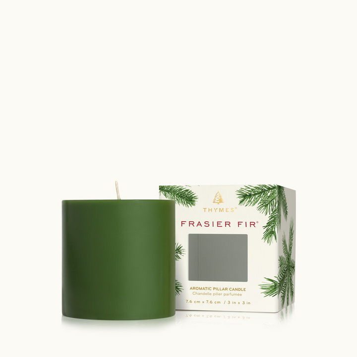 Frasier Fir Green Pillar Candle