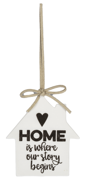 Home Is where Our Story Begins Ornament