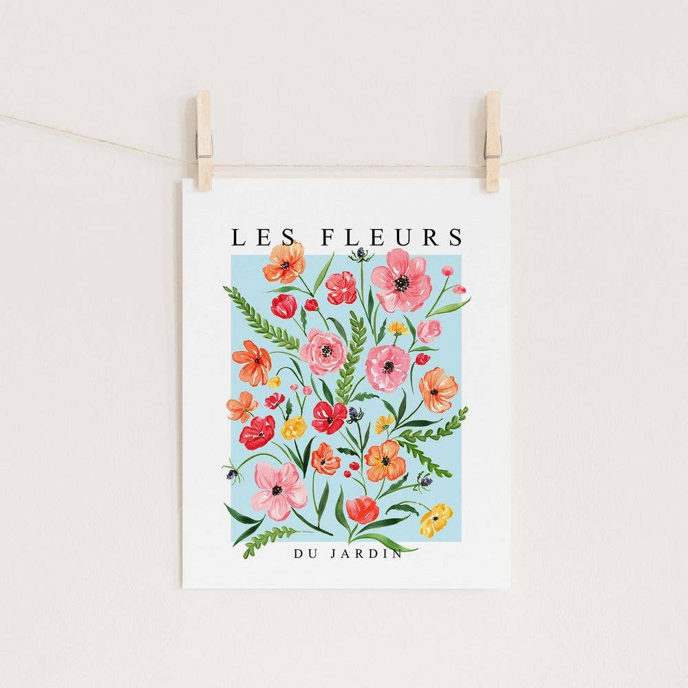 Les Fleurs Watercolor Art Print