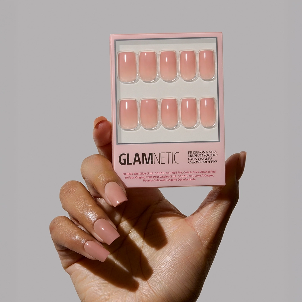 In the Nude Press-On Nails | Ombré Pink | Medium Square